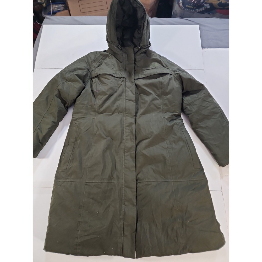 The North Face Arctic Parka Womens XL Green HyVent Down Insulated Winter Coat